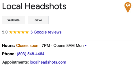 Local Headshots Reviews